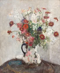 Blomster i en mugge, ca. 1925 (olje på lerret)