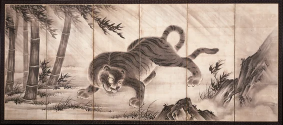 Tiger [til venstre for paret Dragon og Tiger], midten av 1500-tallet (blekk på papir) (se også 6114494)