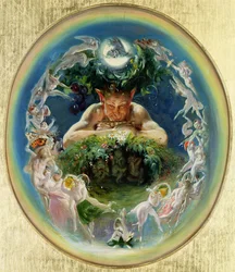 Faun og feene, ca. 1834