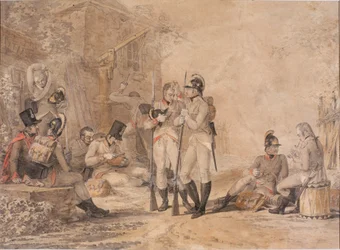 Soldiers Resting (kroppsfarge på papir)