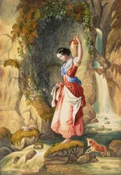 Georgina Hogarth foran St. Nectan
