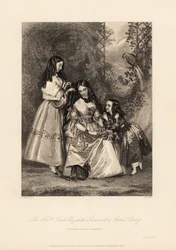Sarah Elizabeth, Susannah og Sophia Copley, døtre til John Copley