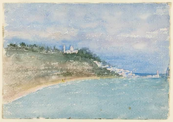 Point West of Alger, Nord-Afrika, Reiseskisse, 1896.