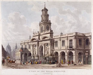 Royal Exchange 2. eksteriør, London, 1816