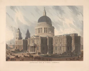 Sørøst utsikt over St. Paul's Cathedral