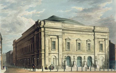 Theatre Royal, Drury Lane, i London, designet av Benjamin Wyatt i 1812, 1826