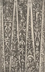 Design for kanalene til riflet rustning, ca. 1515.