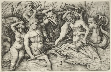 To Tritons kjemper - Battle of the Sea Gods (høyre del)