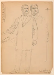 Tegning, president Chester A. Arth, 1850