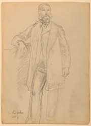 Tegning, president Chester A. Arth, 1884