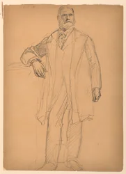 Tegning, president Chester Alan Ar, juni 1886