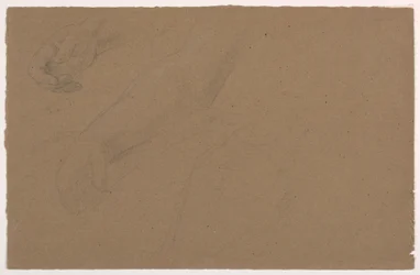 Tegning, studier av høyre hånd, 1850–60