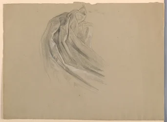Tegning, studie til «En Magdalen», D, 1852