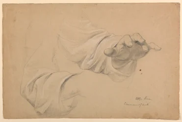 Tegning, studie til «Natverd av t», 1844