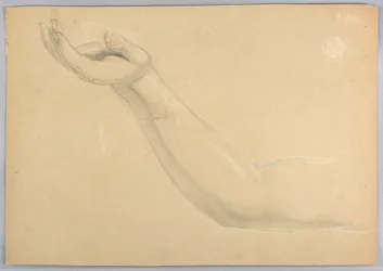 Tegning, studie for duplikat av «C», 1850
