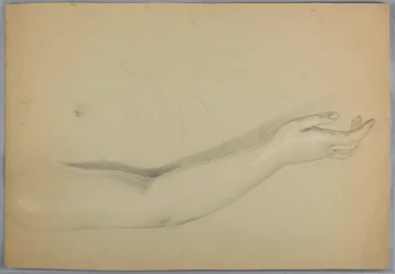 Tegning, studie for duplikat av «C», 1850