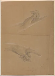 Tegning, studie for quot;Tidlig kristendomquot;, 1839–40