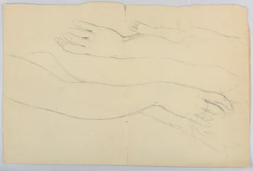 Tegning, studie for «Martha Washing», 20. desember 1878