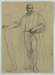 Tegning, studie til «Titian-utstillingen», 1866