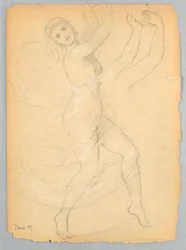 Tegning, Studie til National Academy, juni 1868