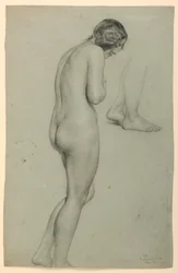Naken kvinne