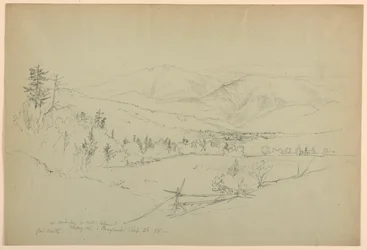 Mount Washington fra Road av Jefferson, New Hampshire