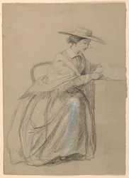 Mrs. Sheppard Gandy sittende