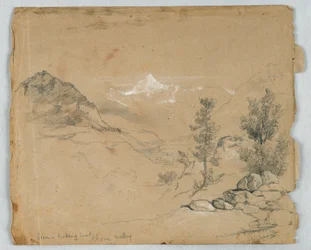 Sion, ser østover, Rhone-dalen