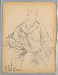 Skisser til Mr. Winthrop's Portrait for the Historical Society, Mass.