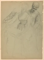 Stående kvinne