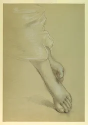 Studie av føtter for "Justice and Peace"