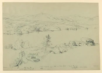 Hvite fjell fra sør