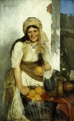 Den oransje selgeren, 1888