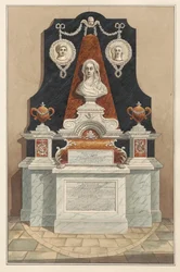 Minnesmerke for Ann Tolson også til Caleb Cotesworth og Susannah, hans kone fra Isleworth Church