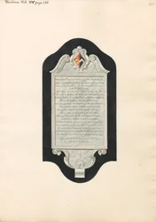 Minnesmerke over Henry og Penelope Colchester, og fire barn og to barnebarn, fra West Ham Church