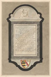 Minnesmerke over Mrs. Mary Gregory, Caroline Gregory, John Gregory, Abigail Gregory, William Gregory, Mary Abigail Gregory, seks barn: Charlotte, Louisa, Georgina, Michael, Emma og George Gregory og Charles John Gregory fra Cranford Church
