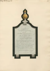 Minnesmerke over Rebecca Wife of John Ward fra Ealing Church