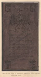 Hell over graven til Catherine Daughter of Lord Latimer fra East Ham Church