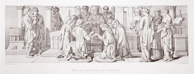 Ekteskapet til Harold med Aldyth, søster til Edwin og Morcar, fra 