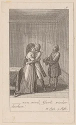 Plate 9 til August von Kotzebues «Indianerne i England»
