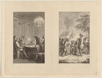 Candide hos en skuespillerinne [til venstre]; Candide i Norge [til høyre]
