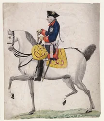 Frederic II de Prusse dit Frederic le Grand - Frederick II av Preussen - Chodowiecki, Daniel Nikolaus