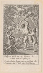 Kullbrennerens kamp med prinserøveren, blad 5 fra serien «Eldre, midtre og nyere historie»