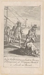 Keiser Karl Vs landgang i Biscaya, blad 9 i serien "Oldtidens, middelalderens og nyere tids historie"