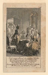 Pomposity, illustrasjon for "Königl: Grosbrit [anian] genealogisk kalender for 1780-året Lauenberg av J.G. Berenberg"