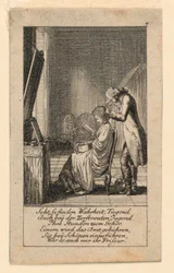 The Hair-Do, illustrasjon for "Königl: Grosbrit [anian] genealogisk kalender for 1780-året Lauenberg av J.G. Berenberg"