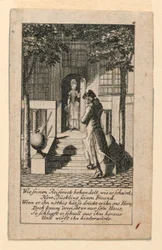 The Hypocritical Friend, illustrasjon for "Königl: Grosbrit [anian] genealogisk kalender for 1780-året Lauenberg av J.G. Berenberg"
