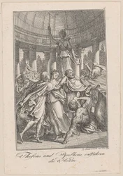 Thesevs og Peirithoos bortfører Helena, plate 5 til Beckers "Thesevs"
