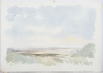 Holy Island, 1893 (blyant og wc på papir)