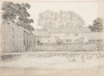 Merton Hall, Appleby, ca. 1916 (kull og blyant på kort)